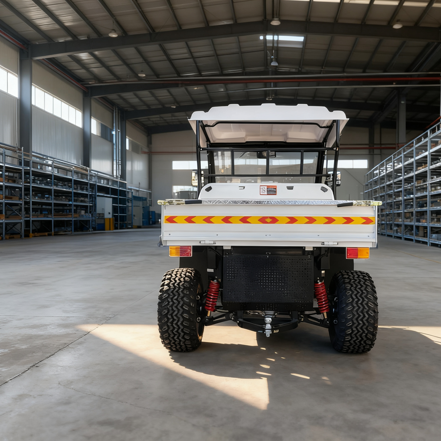 Veh&iacute;culo utilitario el&eacute;ctrico ecol&oacute;gico para operaciones forestales y transporte de madera