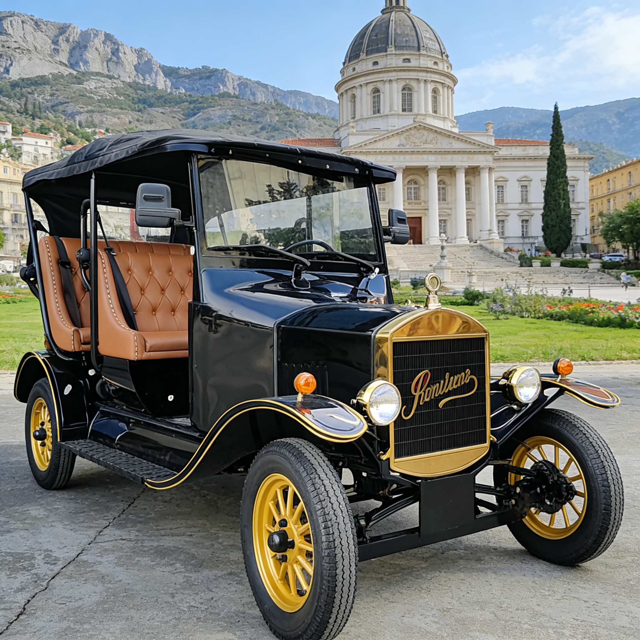 Coche turístico antiguo eléctrico de 4 plazas con certificación COC (LY05B) | YATIAN