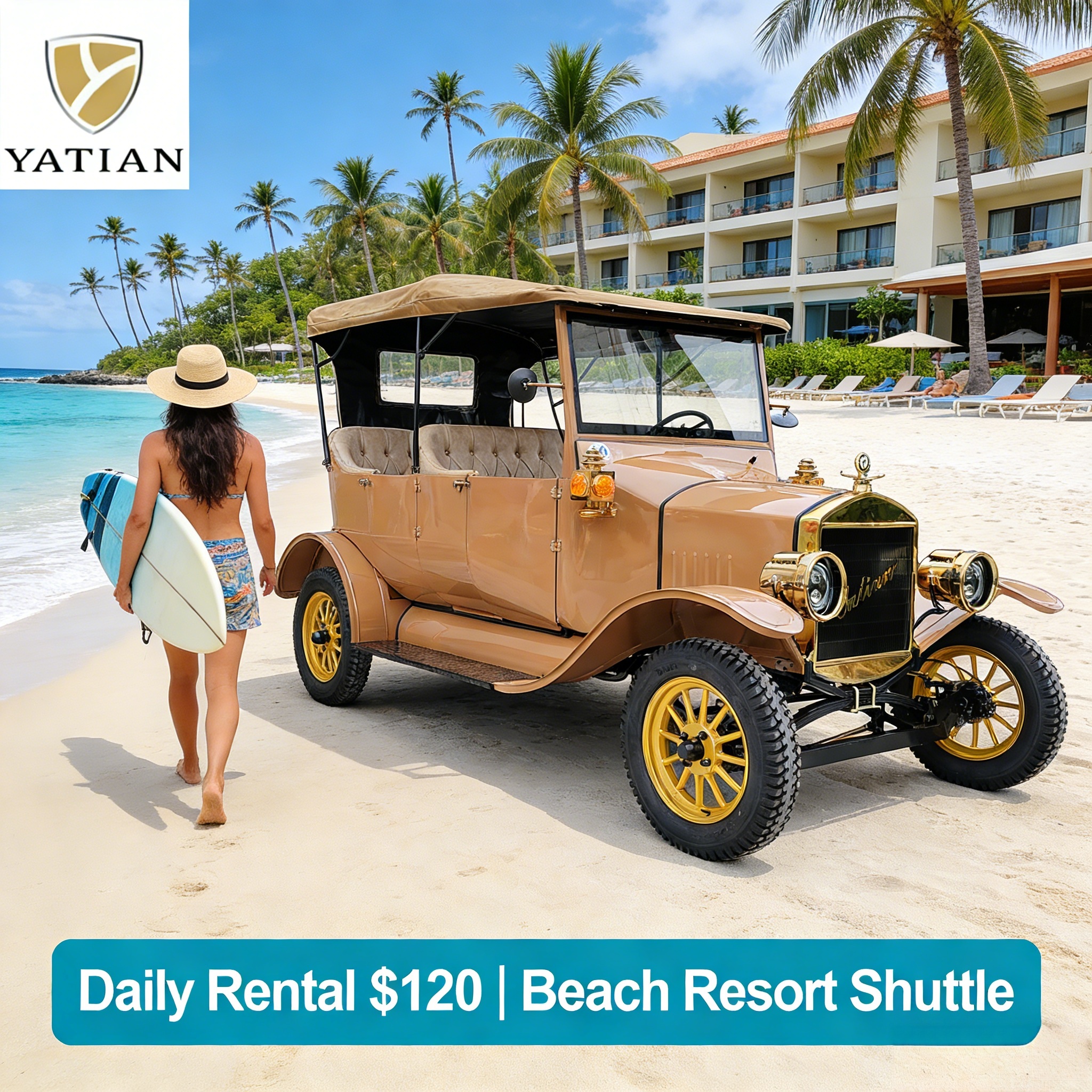 Veh&iacute;culo el&eacute;ctrico retro comercial Yatian (4)