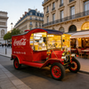 Icónico camión de comida retro de Coca-Cola: carrito de refrigerios multifuncional famoso en Internet para mercados nocturnos (personalizable)