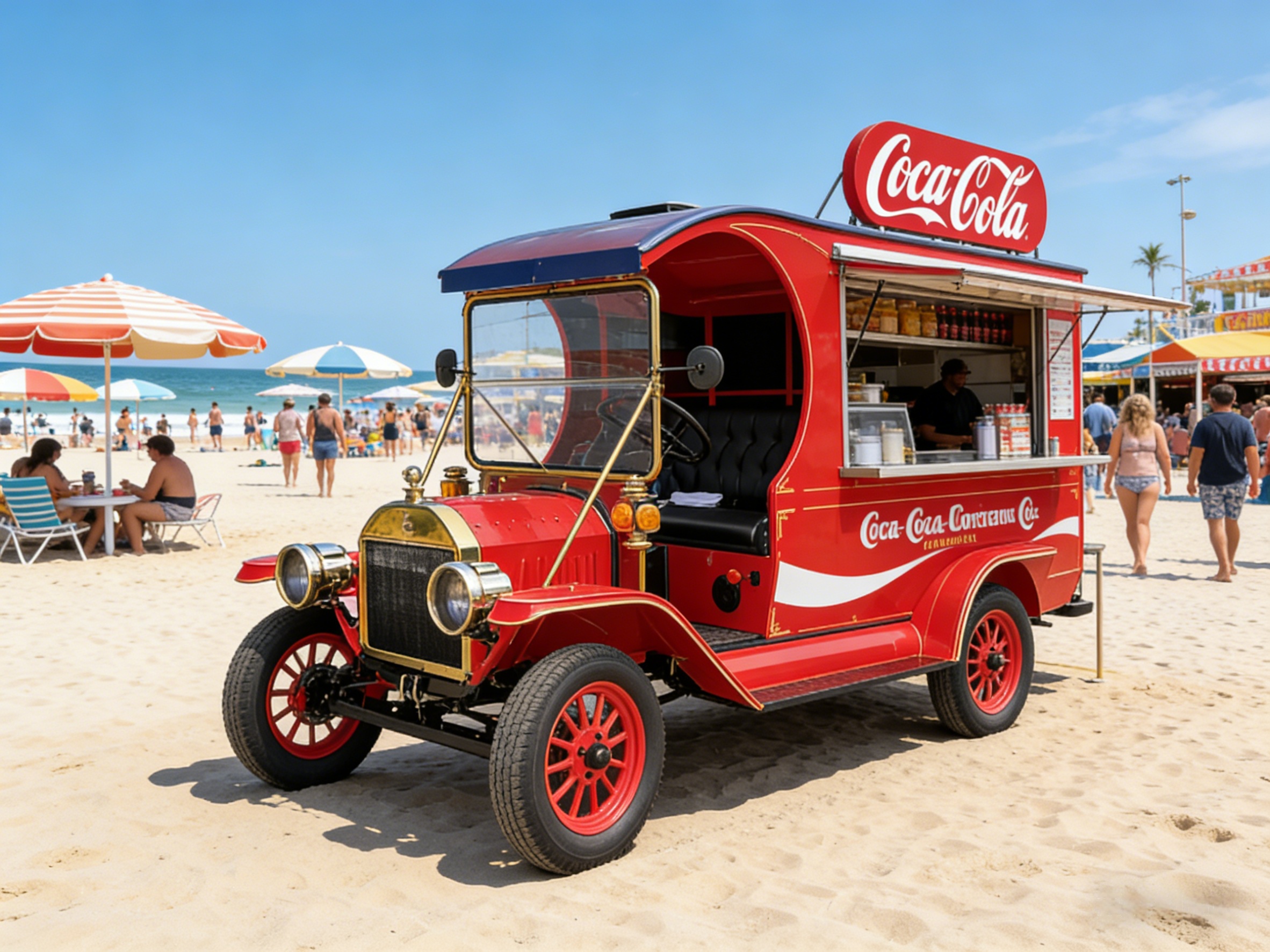 Cami&oacute;n Coca-Cola el&eacute;ctrico vintage YATIAN (11)