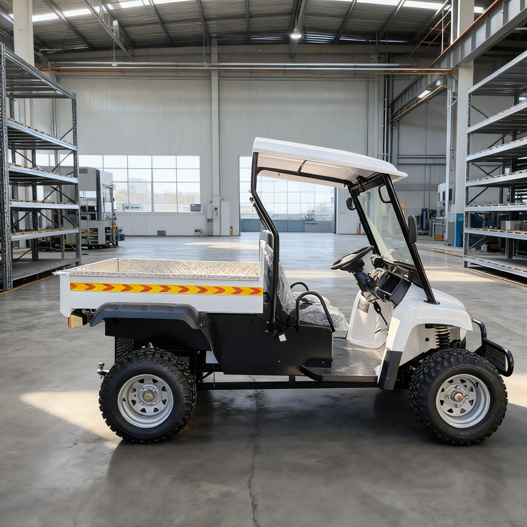 Cami&oacute;n de transporte forestal el&eacute;ctrico de cero emisiones con chasis industrial robusto 