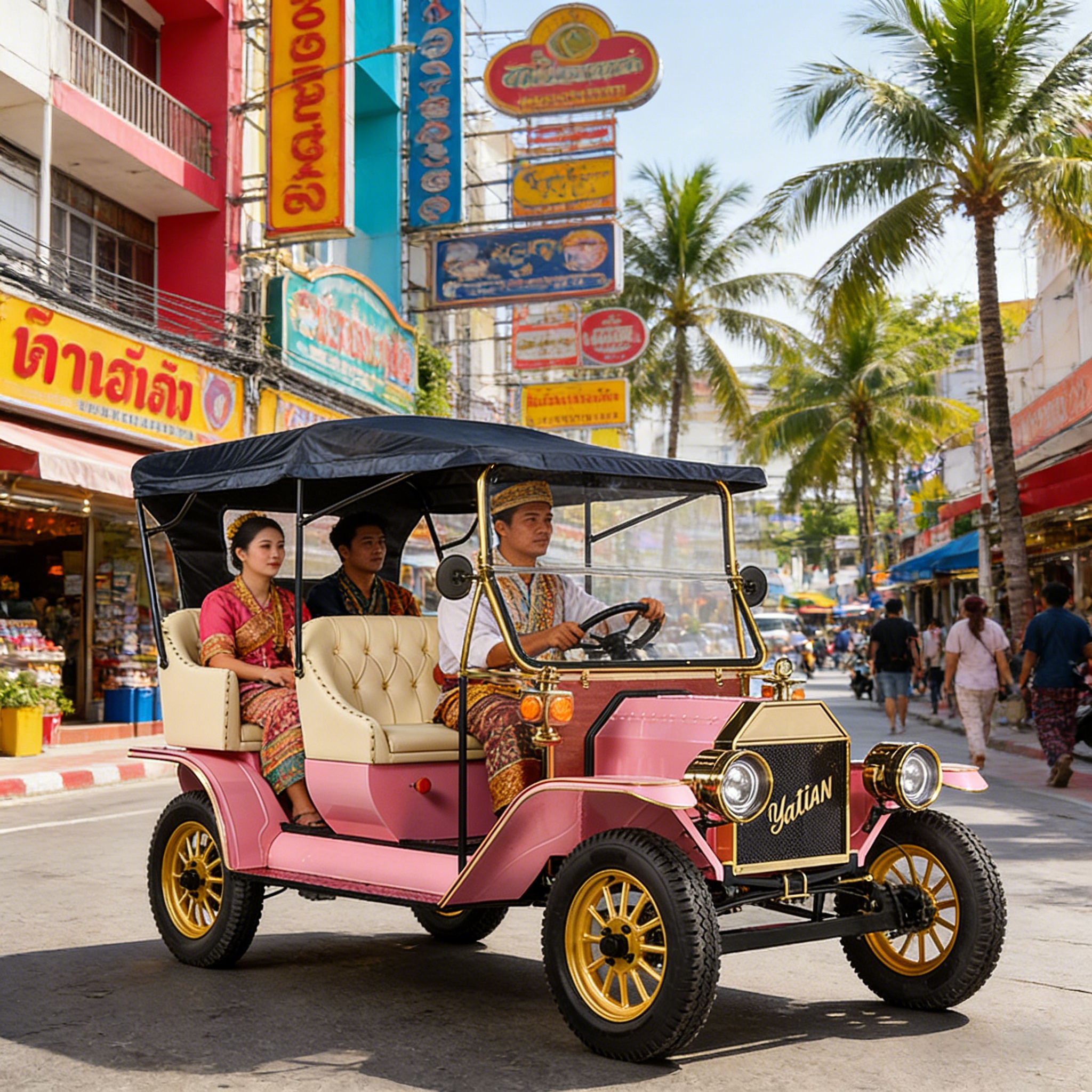 Conserje de bodas y oferta especial para el mercado de Medio Oriente: automóvil eléctrico retro YATIAN $ 8100, punto de equilibrio rápido