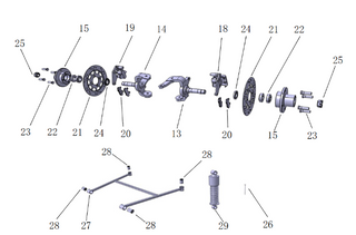 Repuestos originales para componentes del sistema completo del vehículo eléctrico clásico LY05B en stock