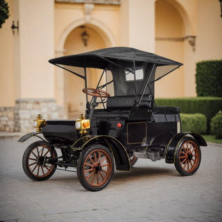 Black LY04A Yatian Manufacturing 1903: un automóvil antiguo retro que se puede instalar en Instagram para una experiencia de escapada de lujo en campos de golf, hoteles y complejos turísticos de lujo