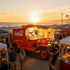 Icónico camión de comida retro de Coca-Cola: carrito de refrigerios multifuncional famoso en Internet para mercados nocturnos (personalizable)