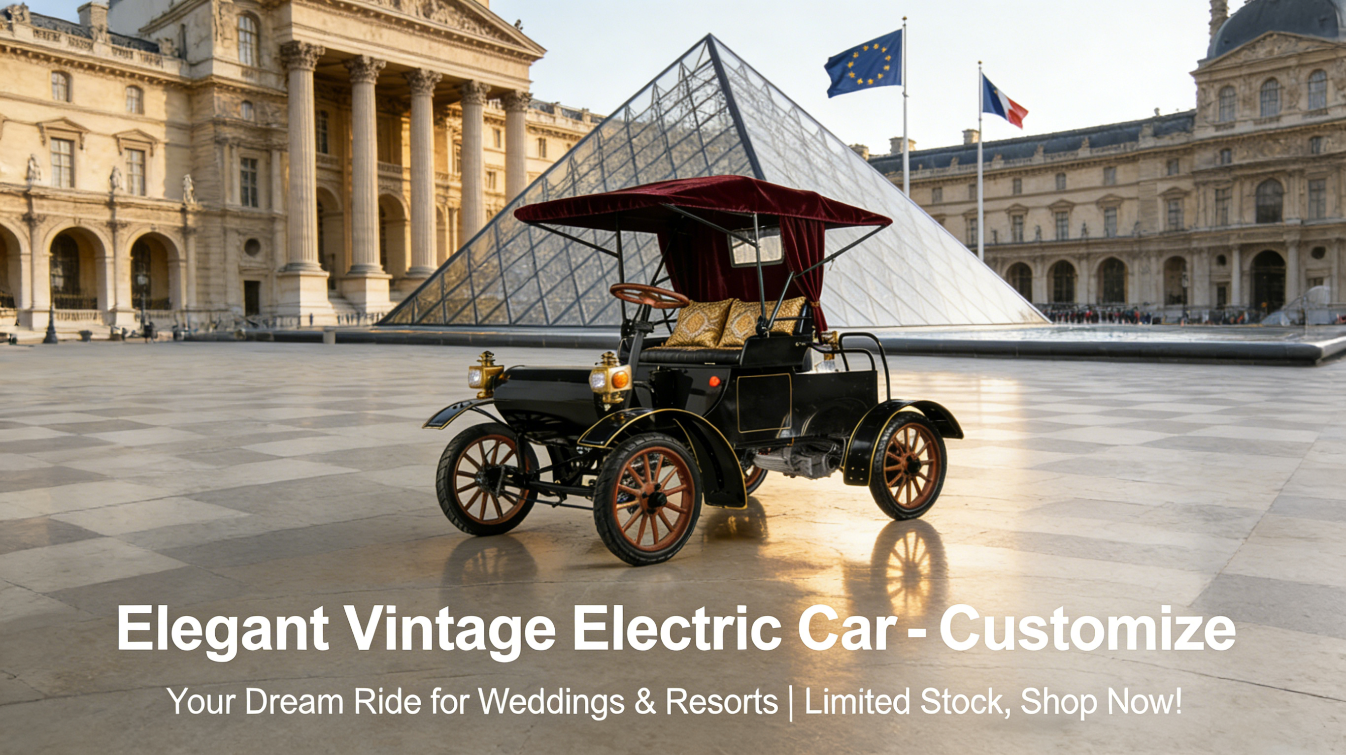 Coche el&eacute;ctrico antiguo de 1903