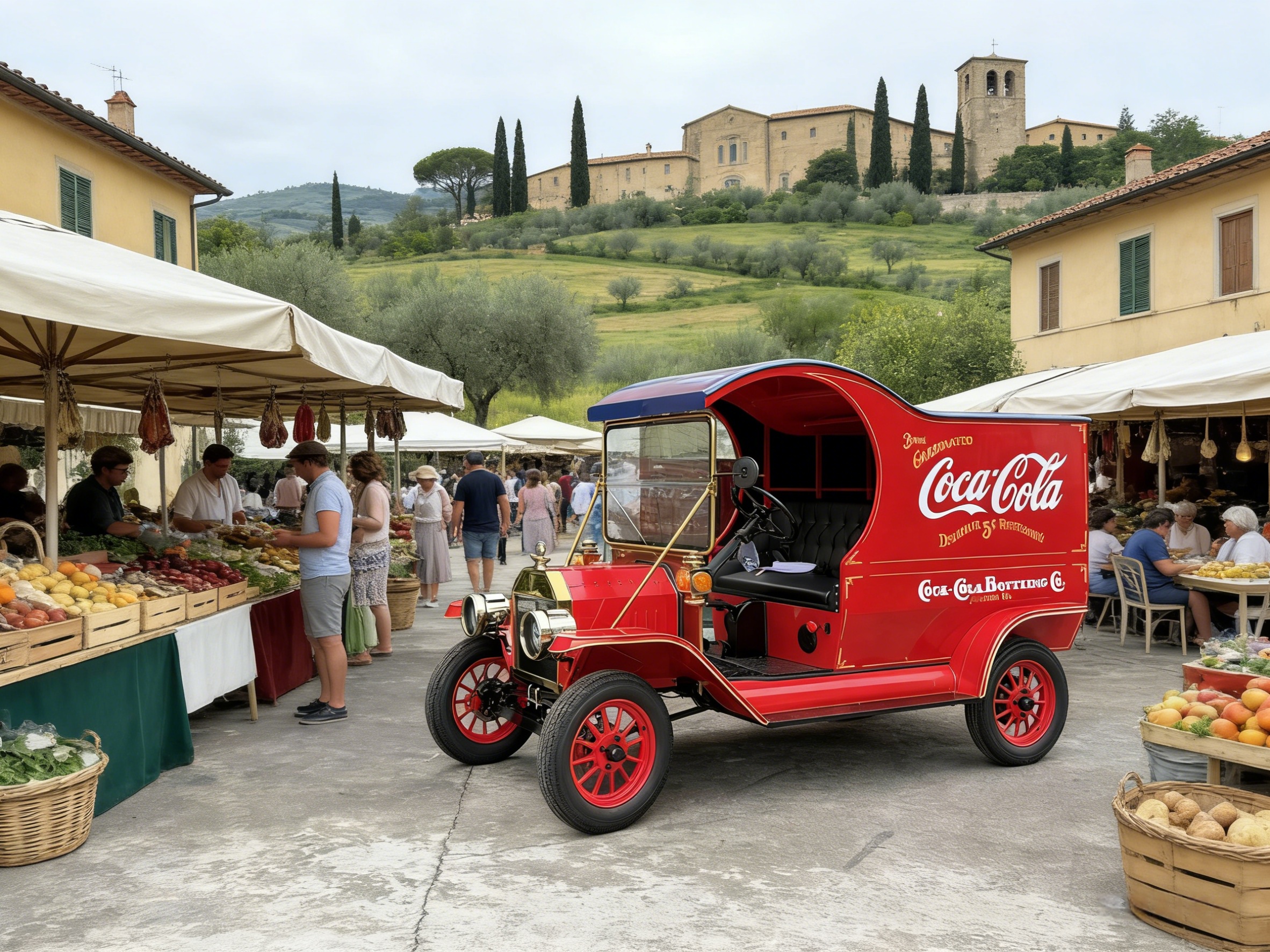 Cami&oacute;n Coca-Cola el&eacute;ctrico vintage YATIAN (1)