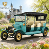 YATIAN Coche turístico eléctrico retro Vehículo vintage convertible personalizado de alta gama para lugares pintorescos, mansiones y complejos turísticos