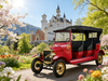 YATIAN Coche turístico eléctrico retro Vehículo vintage convertible personalizado de alta gama para lugares pintorescos, mansiones y complejos turísticos